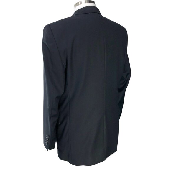 Hart Schaffner Marx HSM Sport Coat Mens 39R Black Shadow Stripe Vented *BLEMISH - Picture 8 of 12